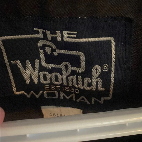 Woolrich Vintage Wool Pea Coat with Purple/Black Houndstooth - Picture 2 of 8